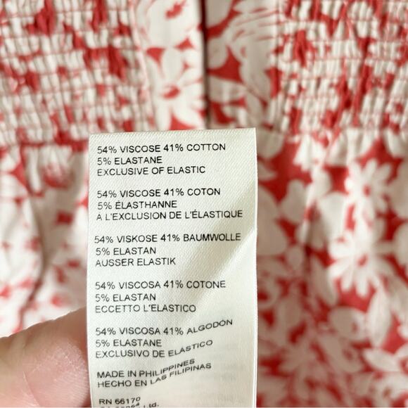 Anthropologie Slim Scalloped Midi Corset Dress 16 Red NWT - Picture 7 of 8